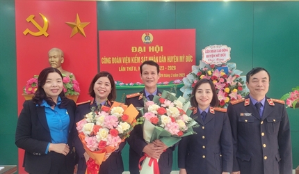 Viện KSND huyện Mỹ Đức tổ chức thành công Đại hội Công đoàn